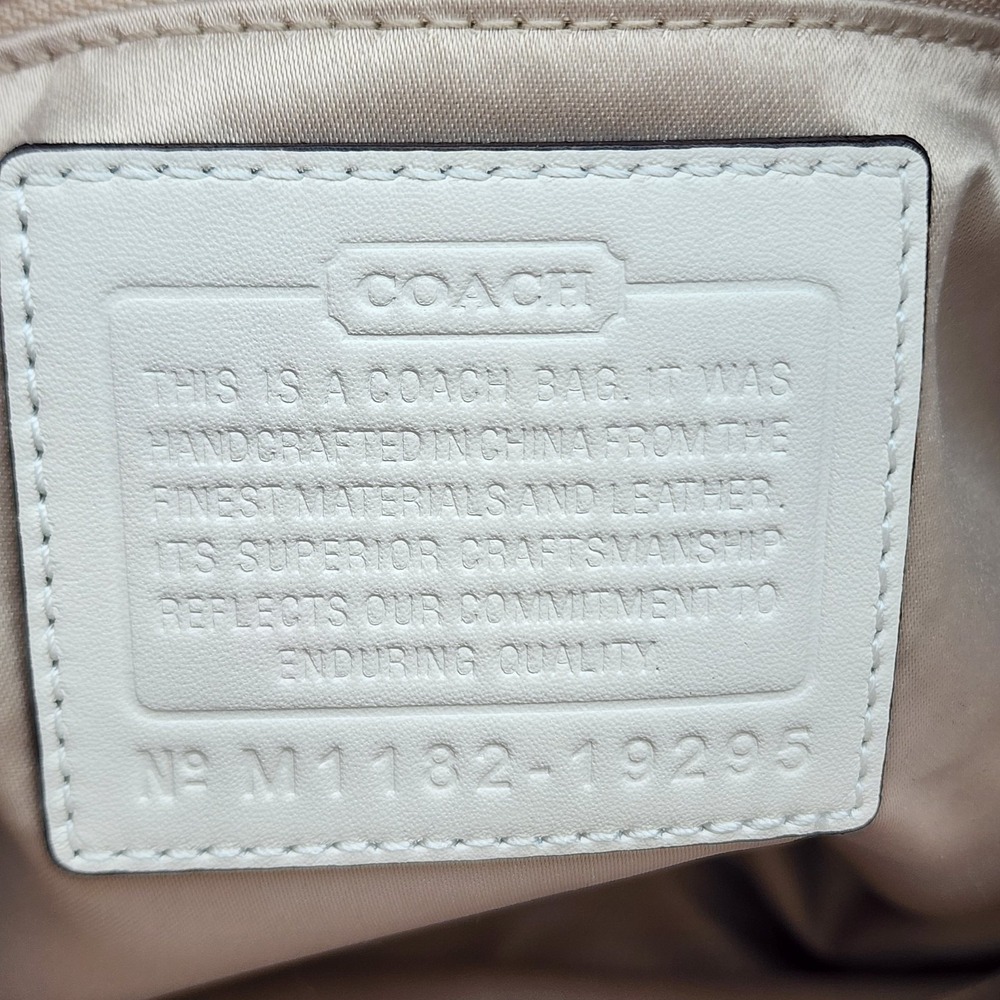 Coach Kristin Round Satchel White Nappa Leather Crossbody Strap Dustbag 19295 - Picture 9 of 16